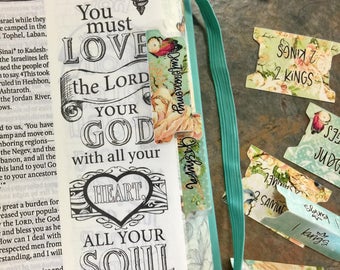 Valerie Wieners Bible Tabs - Machine Cut Tabs - 64 Tabs for Your Journaling Bible
