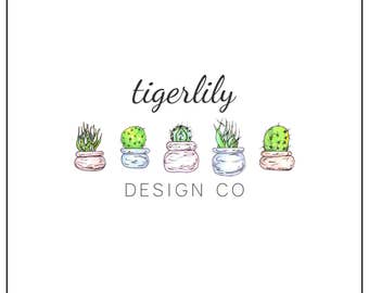 Succulent logo | Etsy