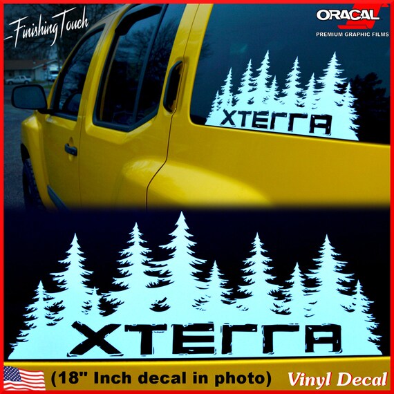 Nissan Xterra Decal Custom Vinyl Forest Silhouette Graphic