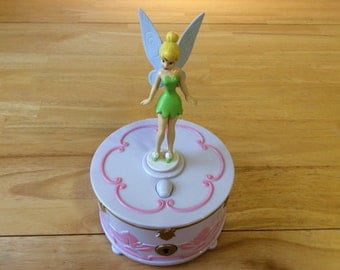 Tinkerbell Jewelry Box, Fairy Jewelry Box, Tinkerbell, Peter Pan Jewelry Box, Disney Jewelry Box, Disney Tinkerbell, FREE SHIPPING!!!!