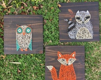 Owl string art | Etsy