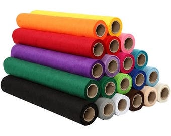 100 percent wool felt roll, pure wool felt fabric, mix and match color wool felt rolls and sheet, 1.5mm thick 5" x 36" wool felt fiber DIY