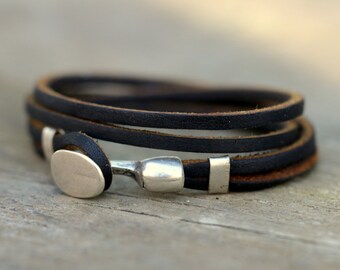 Leather bracelet , womens wrap brcalet, womens leather bracelet , womens boho bracelet, valentine's day gift