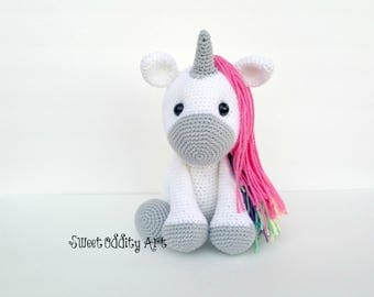 unicorn crochet pattern, crochet unicorn, amigurumi, unicorn doll, unicorn toy