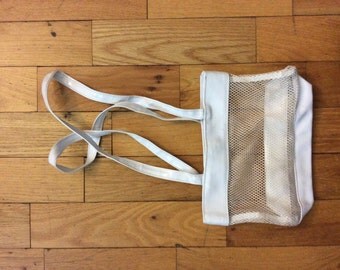 White seethrough purse