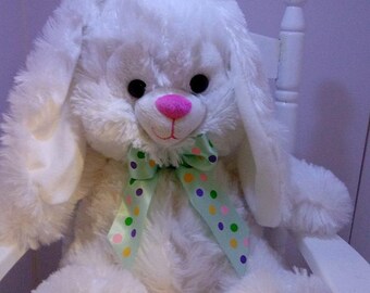 Large Bunny, Plush Bunny, Baby Shower Bunny, Bunny, Personalized Plush Bunny, Personalized Baby, Shower Bunny, Brown Bunny, White Bunny