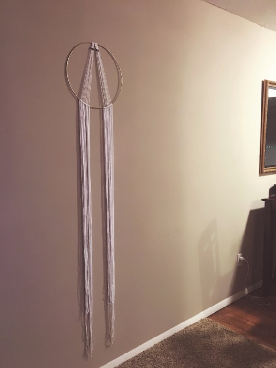 14 inch x 13 ft White Wall Hanging / Decor