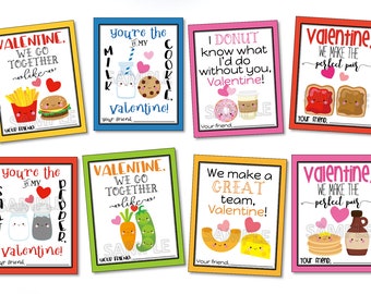 Instant Download Valentine's Tags, Printable Valentine's Tags, Printable Valentine's Cards, Perfect Pair Valentine's Tags, Perfect Pair Card