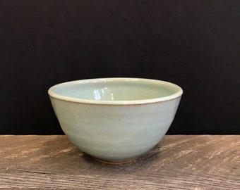 Pale blue bowl - cereal, soup, ice cream