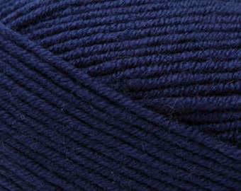 baby blanket yarn blue navy bernat Etsy blue yarn   baby Navy