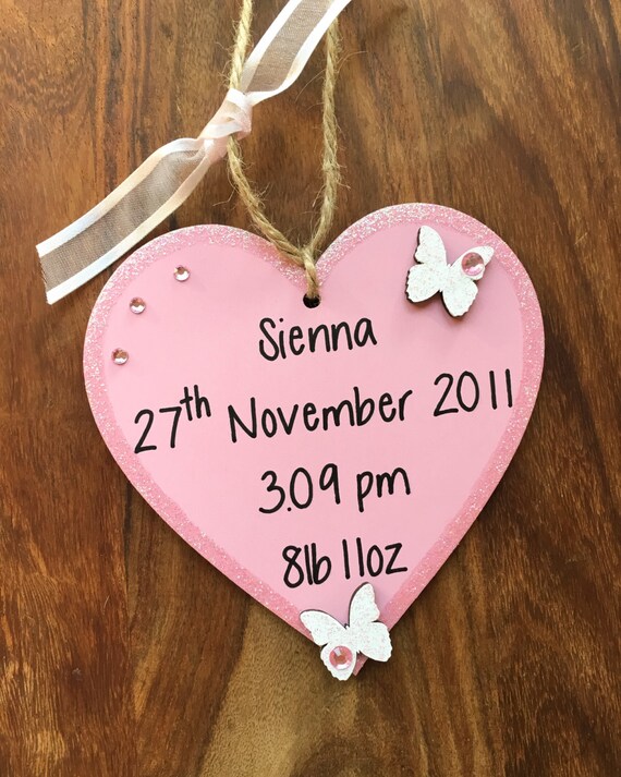 Baby Gift Girl Personalised Gift Baby Girl Keepsake Wooden