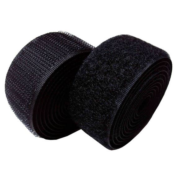 VELCRO TYPE 1 Inch 1 Sew on Hook and Loop BLACK By