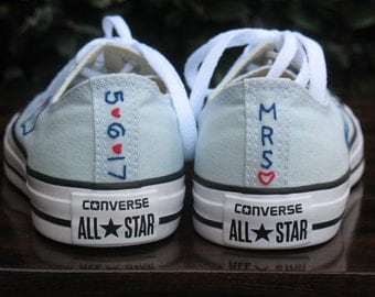 Custom Wedding Converse, Custom Converse, Custom Chuck Taylors, Custom Bride Sneakers, Custom Wedding Shoes, Custom Chucks, Wedding shoes