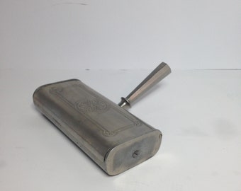 Silent Butler Crumb Sweeper,Vintage Wilmort Table Crumb Sweeper/Wilmort Chrome silent butler made in Chicago USA/Table Sweeper