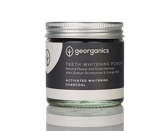 Activated Charcoal Powder - Georganics Natural Teeth Whitening Powder with Fine Grade Activated Charcoal