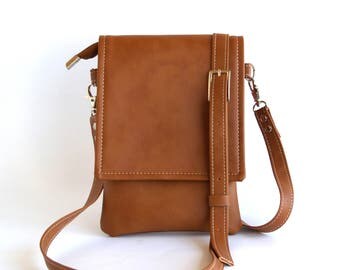 Brown Cell Phone Bag Iphone Case Cell Phone Purse Small Crossbody Bag Iphone Bag Cell Phone Pouch Small Travel Bag Cell Phone Wallet Zipper