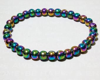 Rainbow Hematite Bracelet