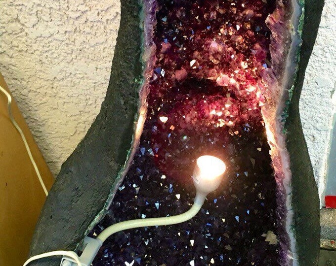 Amethyst Geode 6 1/2 feet tall- Crystals \ Mineral Specimen \ Healing Stone \ Collectibles \ Crown Chakra \ Home Decor \ Meditation \ Temple