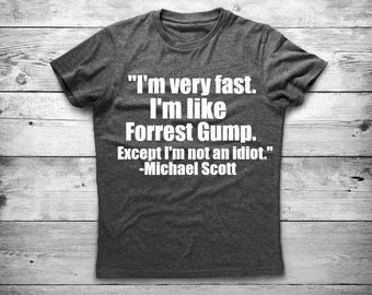 Michael Scott, Forrest Gump Tshirt