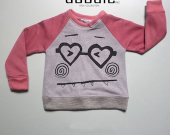 Monster Heart Pink|Sweatshirt|Sweat Shirt|Winter|Kids|Winter Cloth|Girls Cloth|Girl|Pink|Winter Collection