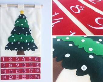 Advent Calendar - Use your OWN ornaments! - SHIPS same day as ordered!