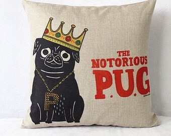 doug the pug pillow