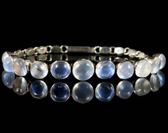 Antique Victorian Gold Moonstone Bracelet