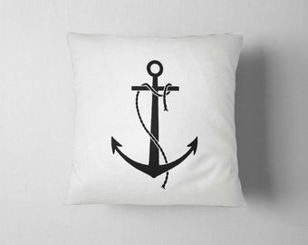 anchor throw pillow | etsy anchor throw pillow | etsy