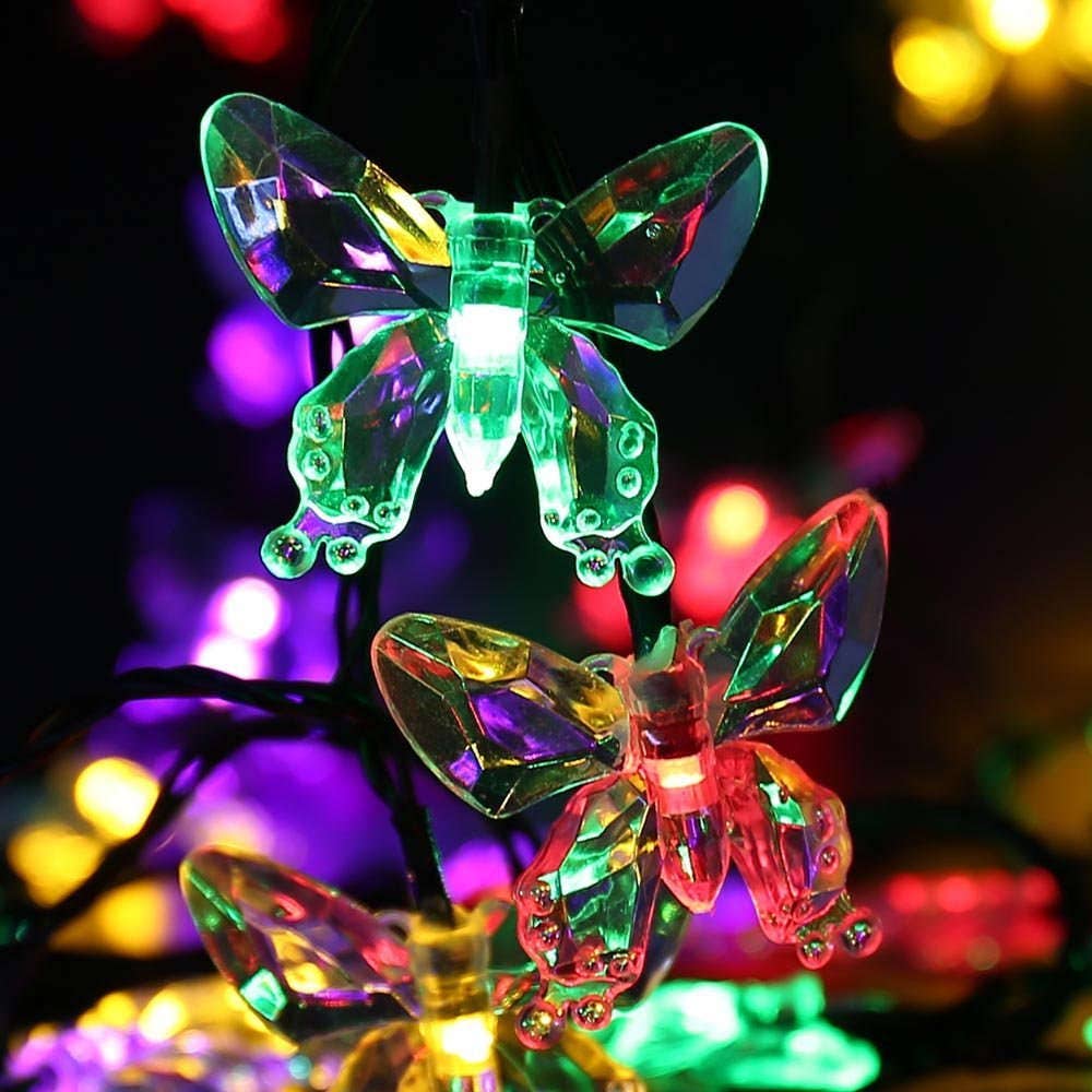 Butterfly LEDs 40 LED Butterfly Christmas Lights 24.6ft