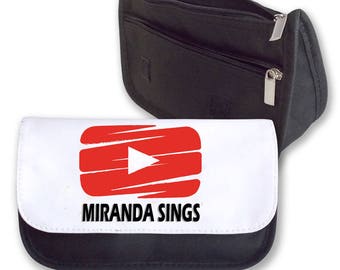 PLAY Button Youtube MIRANDA SINGS Pencil case / Clutch - make up bag