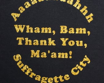 Original David Bowie Suffragette City Lyric T-shirt