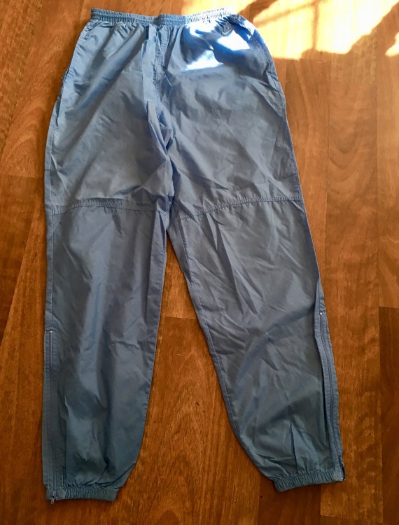 nike nylon pants blue