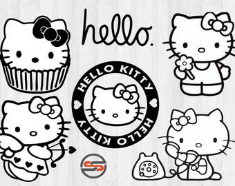 Download Hello kitty clip | Etsy
