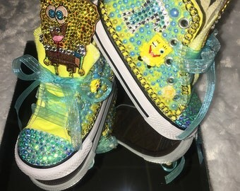 Spongebob shoes | Etsy