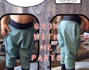 Evolutive, Harem and Growing Pants - grow with me pants - Maxaloones - Baby Leggings - Squishiloones - Pantalon evolutif