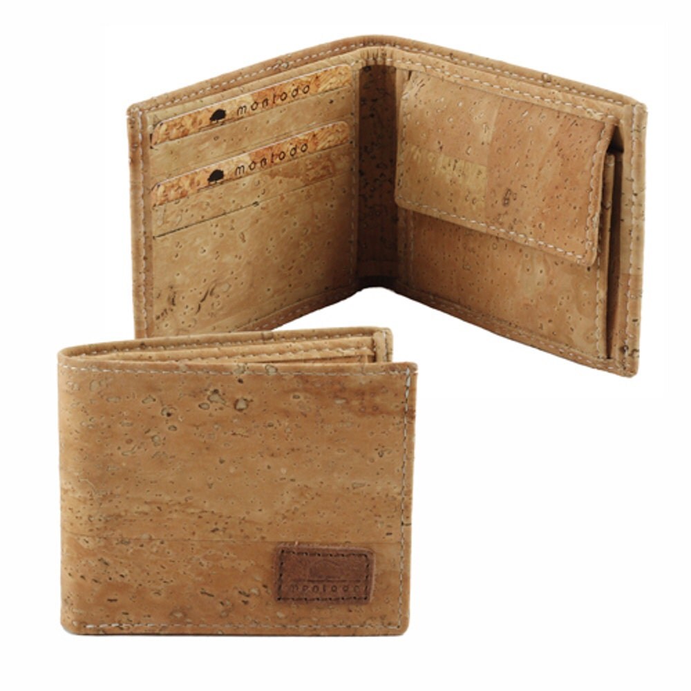 Cork wallet for men slim fold