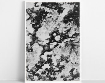 MARBLE Print, Nature Texture Print, Black and White Photography, Photo Wall Art Decor, Printable Art, Large Poster, Digital Instant Download