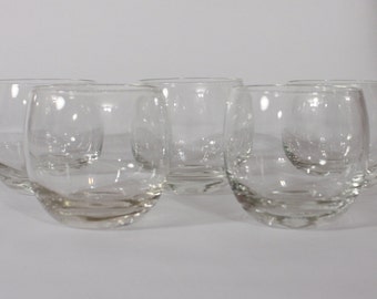 Vintage Large Roly Poly Glasses-Set of 5