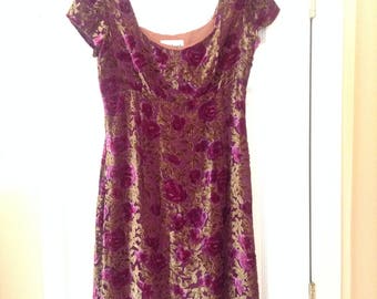 Vintage Jill Stuart Flocked Mini-Dress seen on NYPD Blue