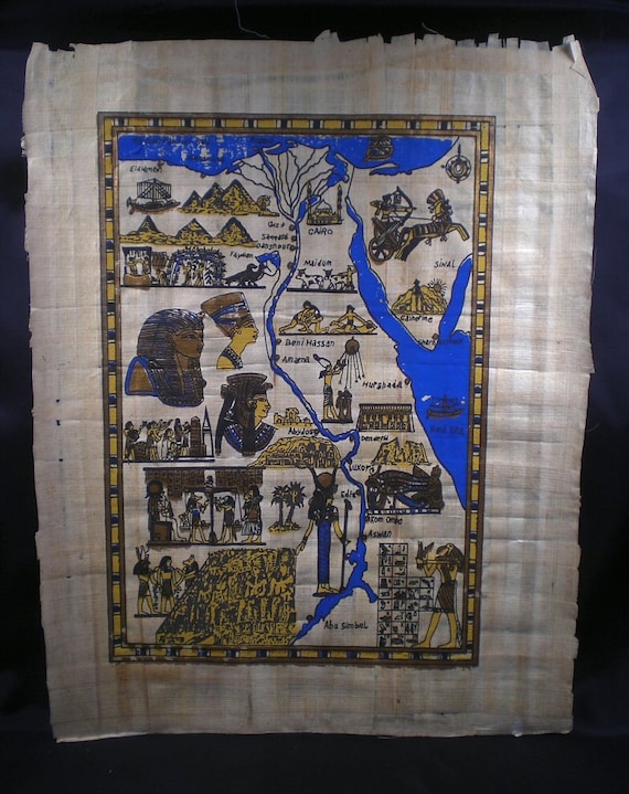 map of papyrus ancient egypt