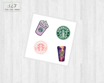 6 x starbucks stickers