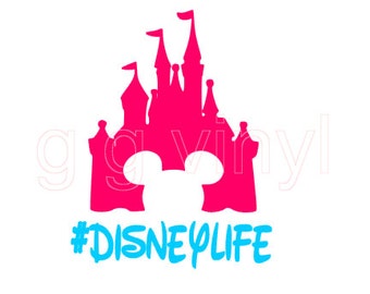 SVG Disney World Cutting File - Disney SVG File Mickey Castle #disneylife Disney Life SVG