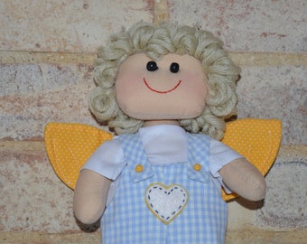 Handmade Rag Doll/Fabric Doll - Theo Doll