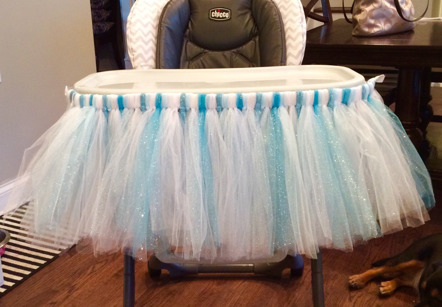 Blue High Chair Tutu