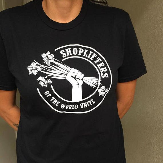 Shoplifters of the world unite Morrissey The smiths tshirt Shoplifters of the world unite Morrissey The smiths tshirt