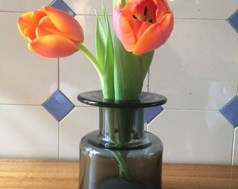 Vase glass Danish style * like Holmegård *.