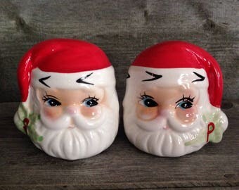 Vintage Santa Claus Salt and Pepper Shakers | Christmas Decor