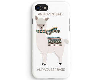 An alpaca adventure - iPhone 7 case, Samsung Galaxy S7 case, iPhone 6, iPhone 7 plus, iPhone SE, iPhone 5S, 1C078A