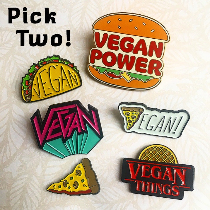 Vegan Pin Deal Buy 2 And Save Enamel Pin Lapel Pin Badge