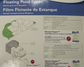 Beckett FL200 Floating Pond Filter Kit For Ponds Up To 200 Gallons